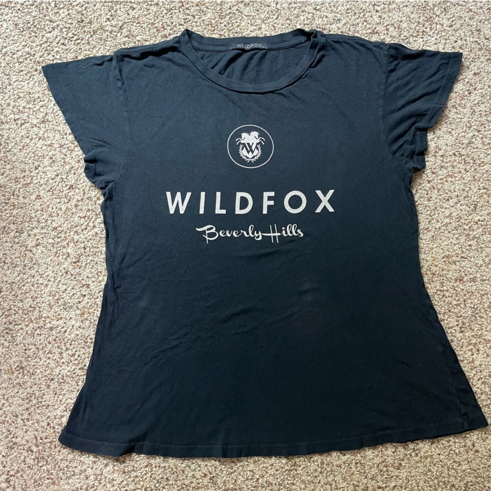 Wildfox L black t shirt